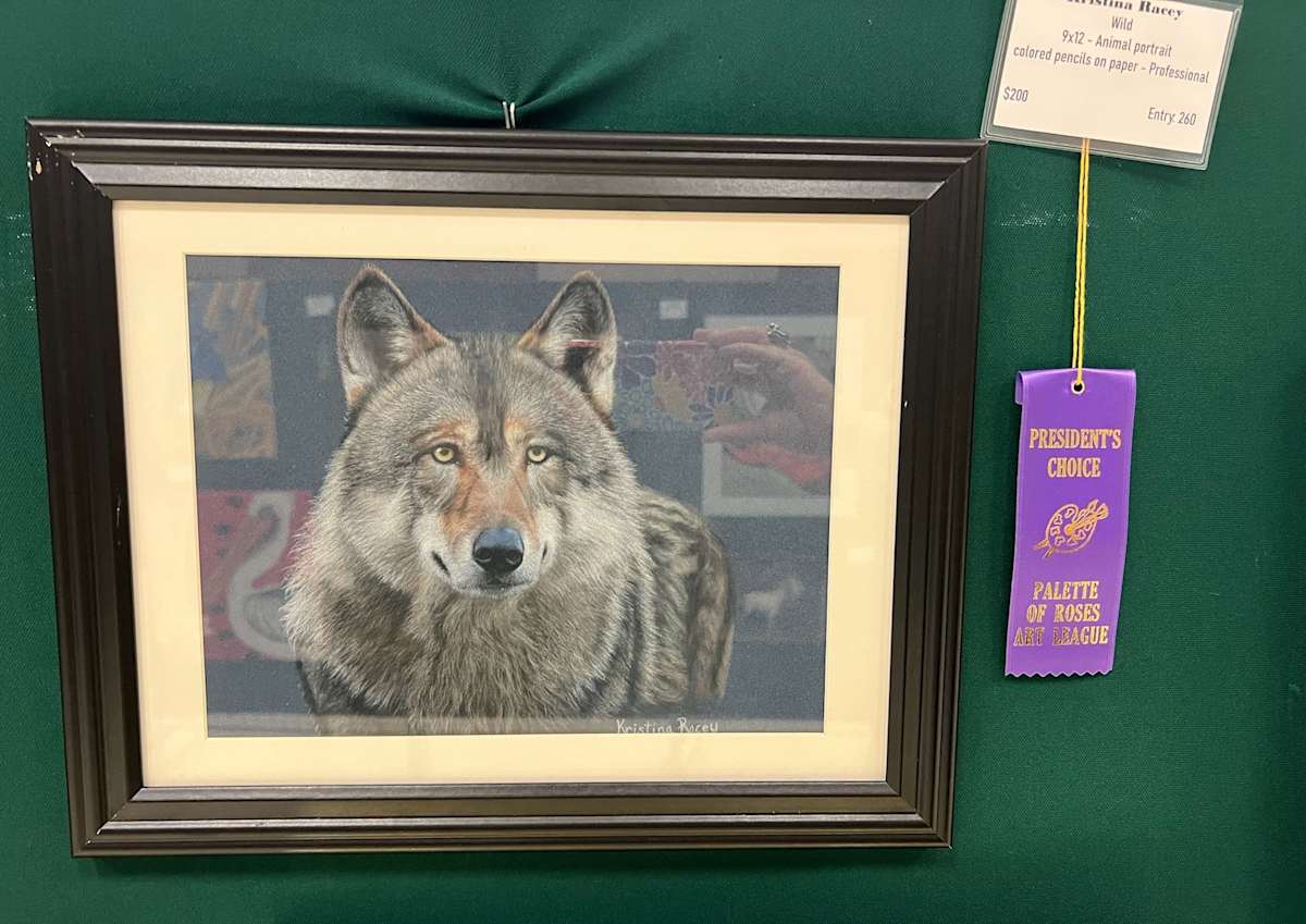 Wild by Kristina Racey  Image: President's Choice Professional Division Animal Portrait Category
Rose Festival Art Show 2025