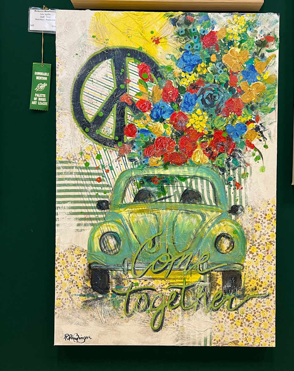 Come Together by Rebecca Rawlinson  Image: Honorable Mention Award - Professional Division / Floral Category
Rose Festival Art Show 2025