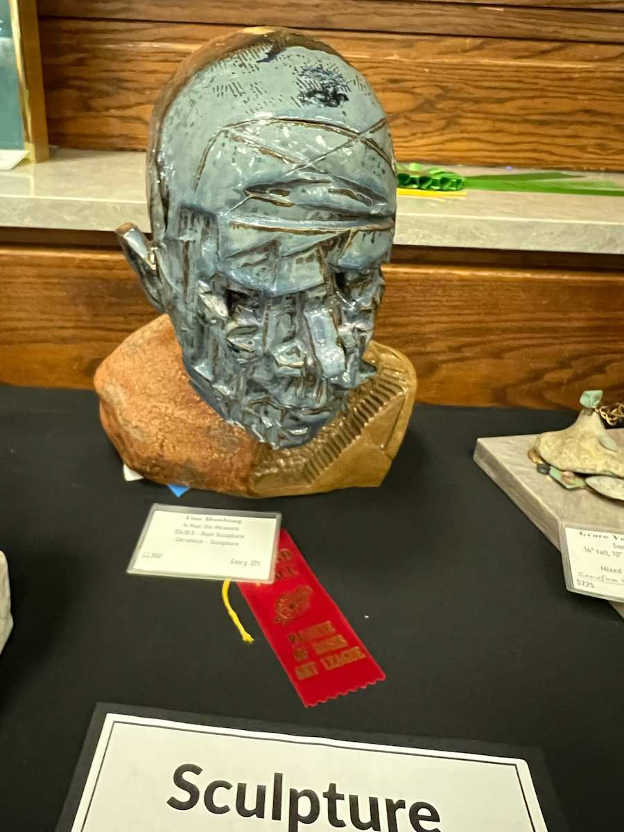 Is Man the Measure by Tim Daulong  Image: Second Place Award Sculpture Division