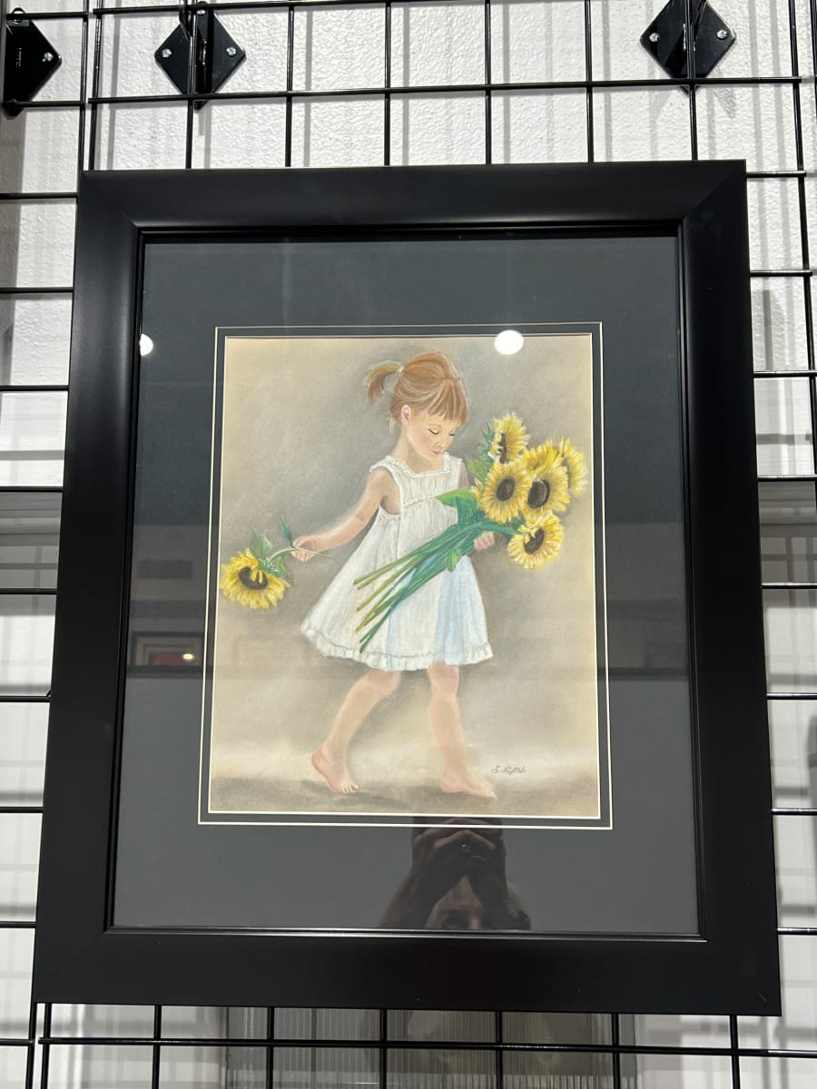 Sarah with Sunflowers by Teri Liptak 