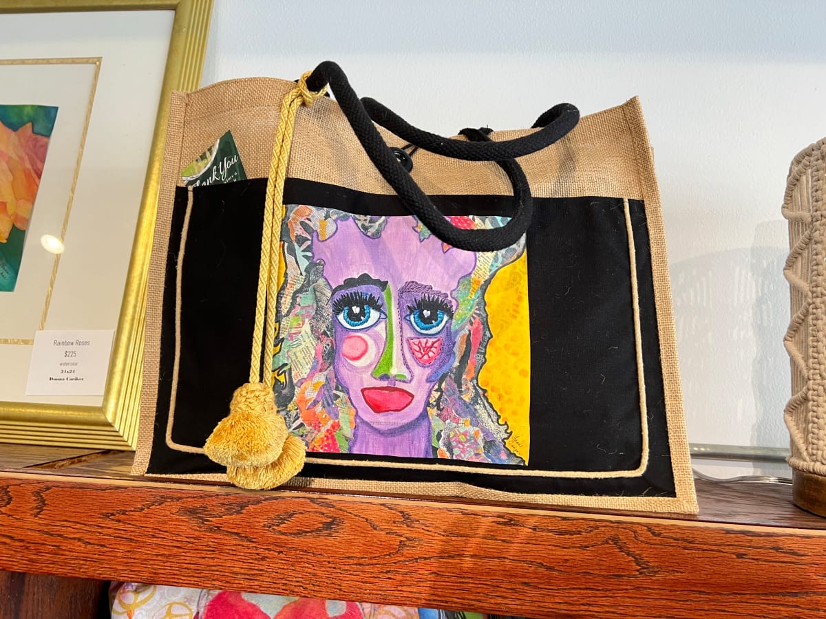 Mona - purse 14"x18" by Fran Cooper 