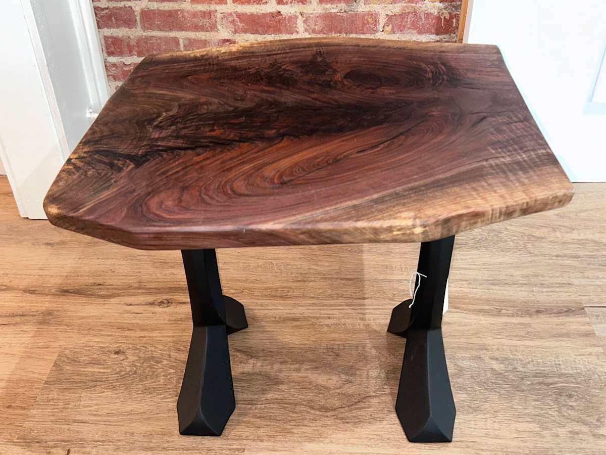 Black Walnut Side Table by Scott Levy, Image 1.