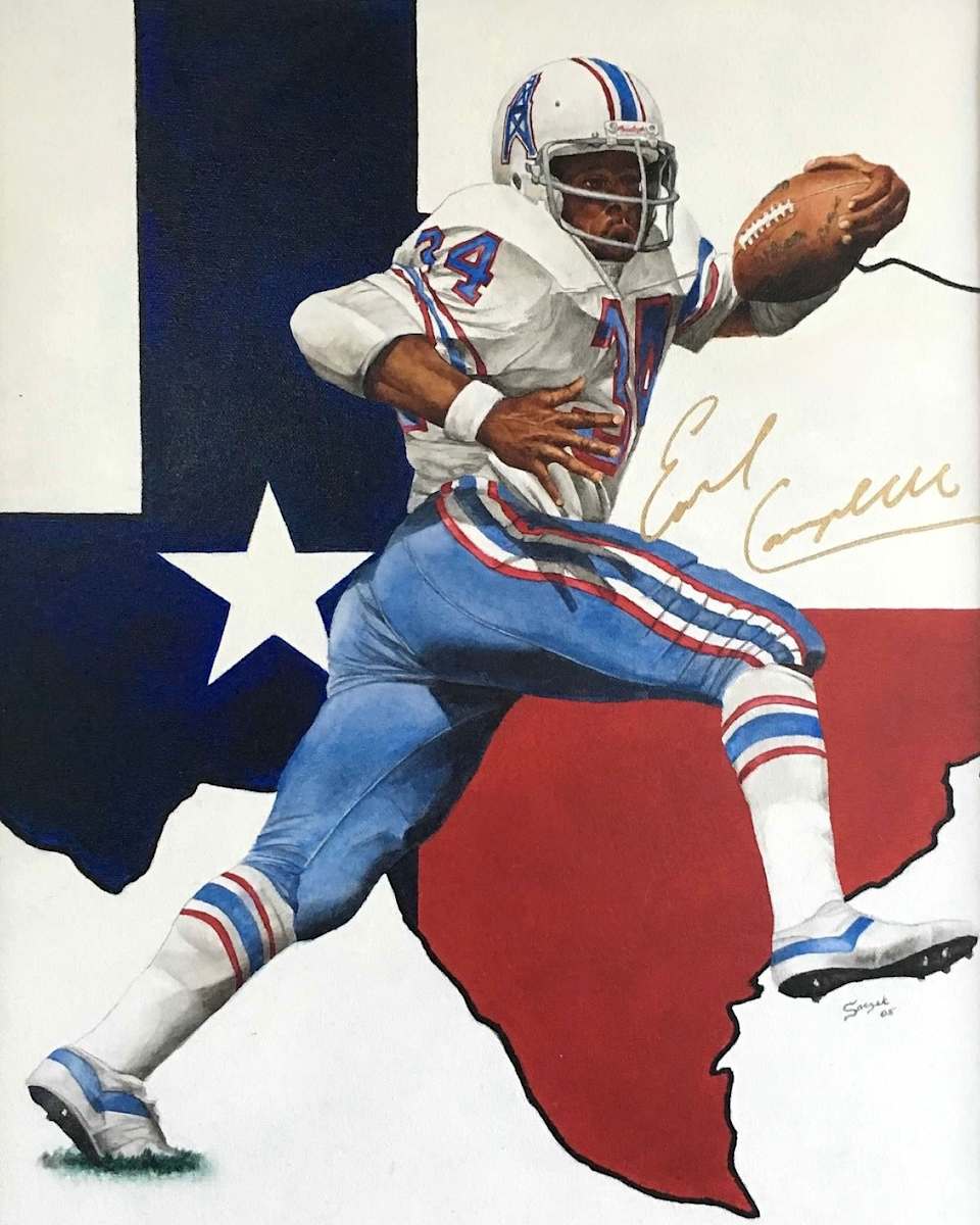 Earl Campbell by Mark Saczek 