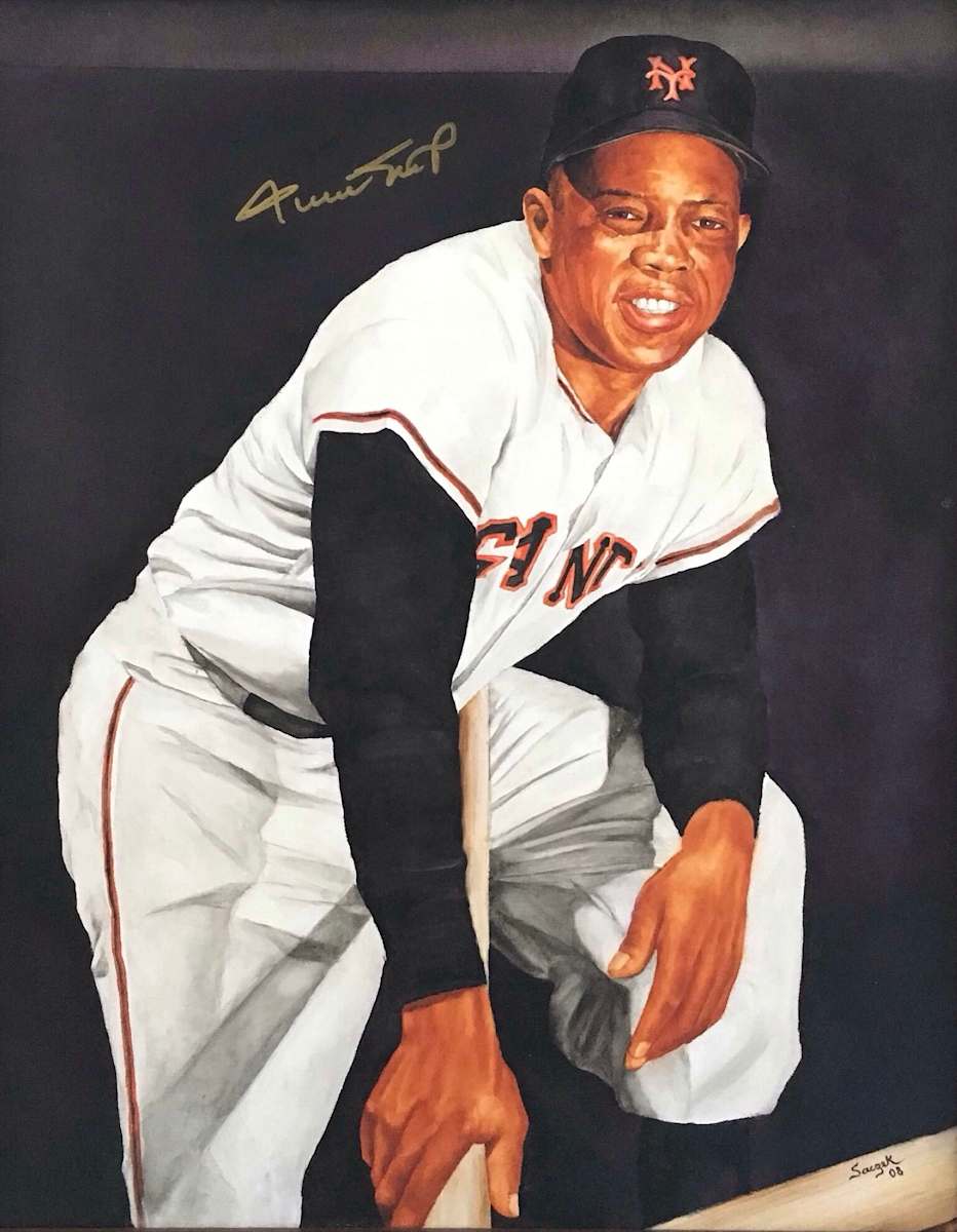 Willie Mays by Mark Saczek 