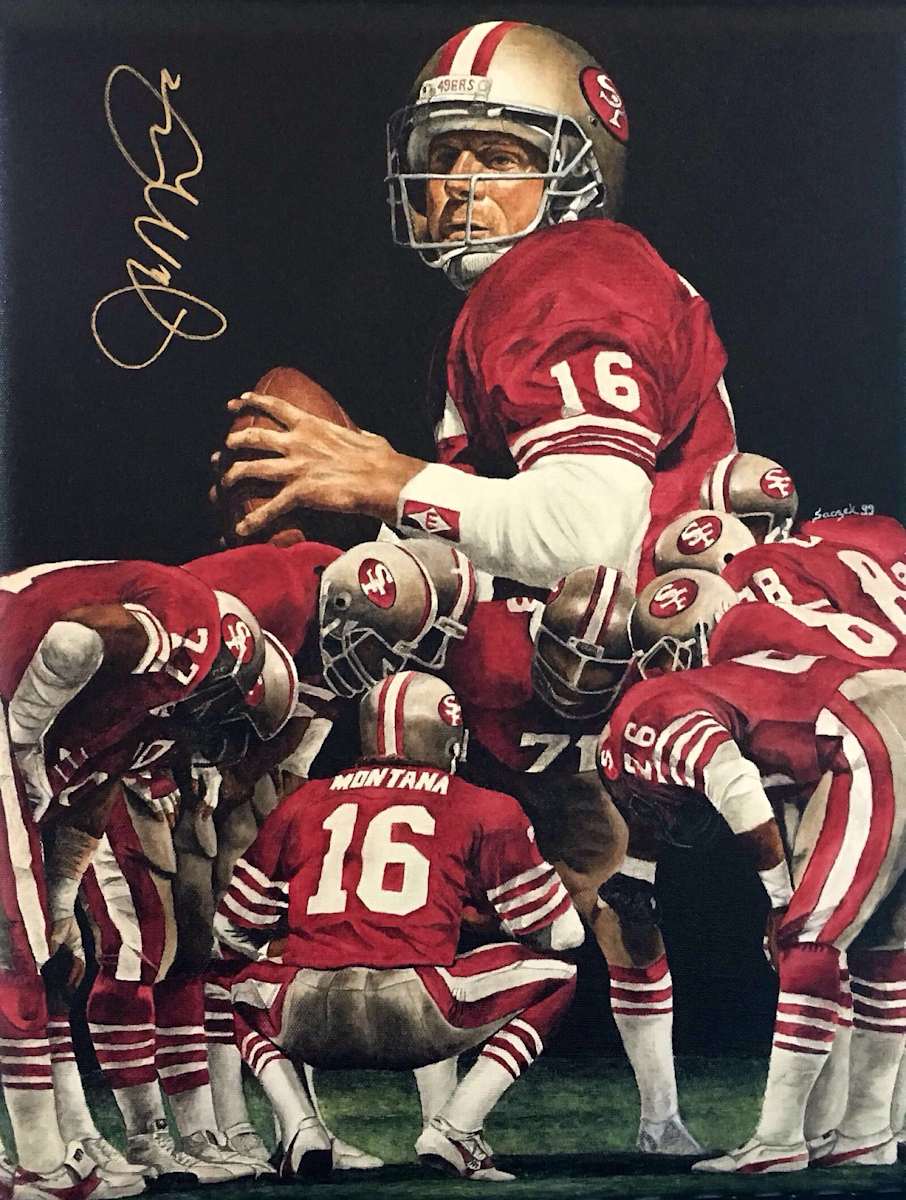 Joe Montana by Mark Saczek 