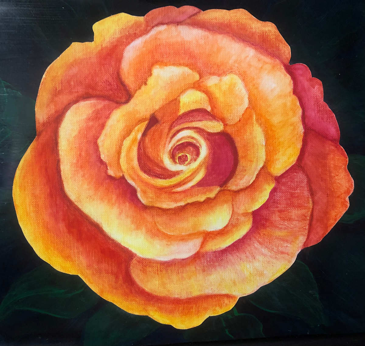 Tangerine Rose by Donna Cariker 