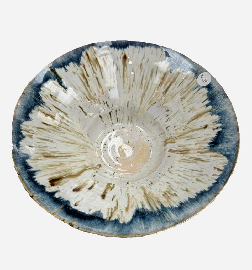 Trumpet Bowl in Sea Spray by Nicole Nalbach 