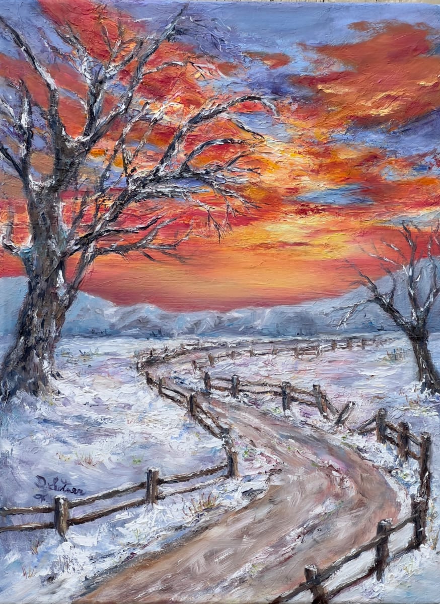 Country Road in the Snow by Deborah Setser 