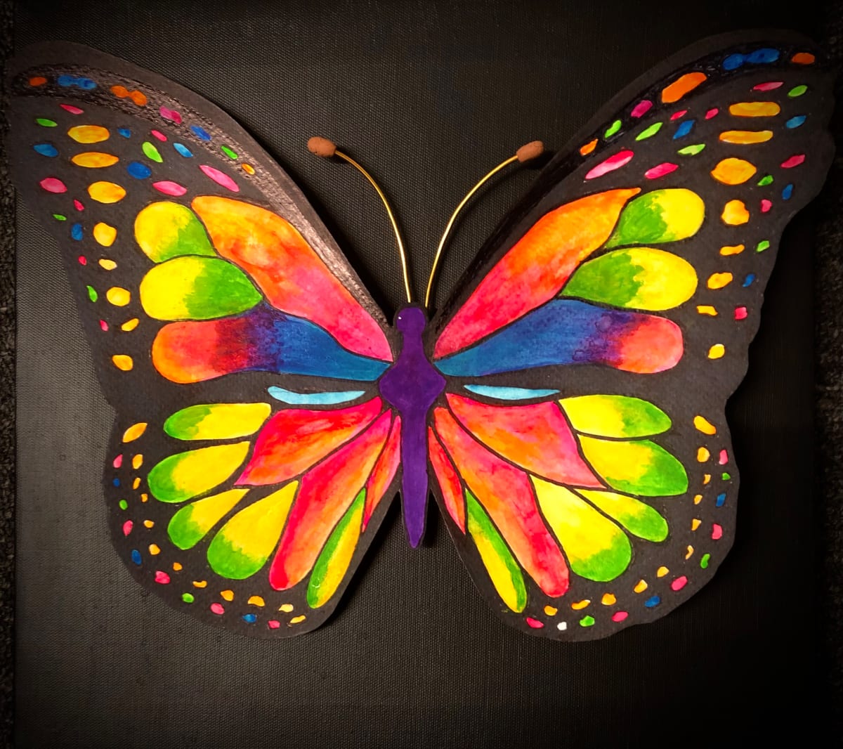 Multi-colored Butterfly by Donna Cariker 