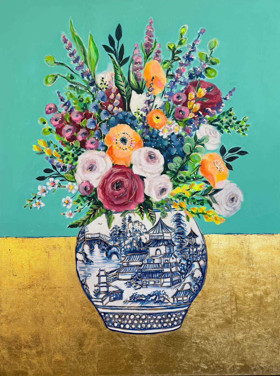 “Chinoiserie in Bloom” by Jennifer Thornton Moreman, Image 1.