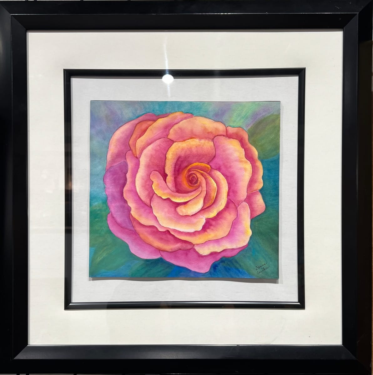 Peachy - Pink Rose by Donna Cariker 