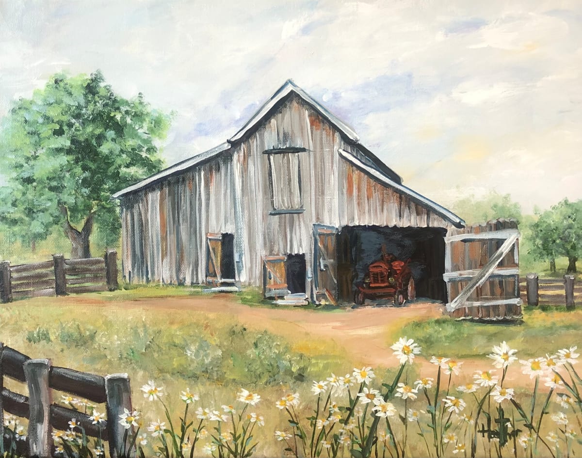 Rustic Charm - Print on canvas by Heather Burris 