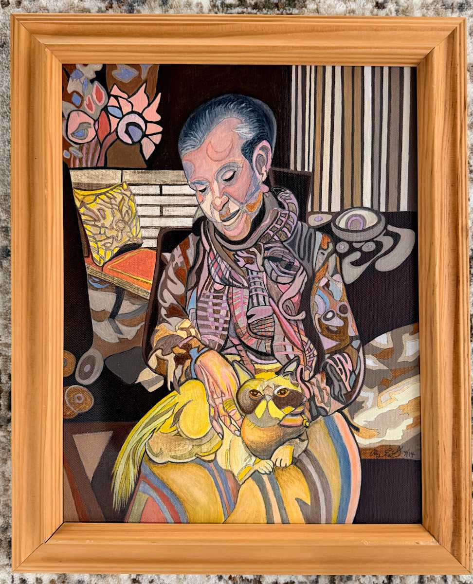 Monica with Cat by Ray Eikerts, Image 1.