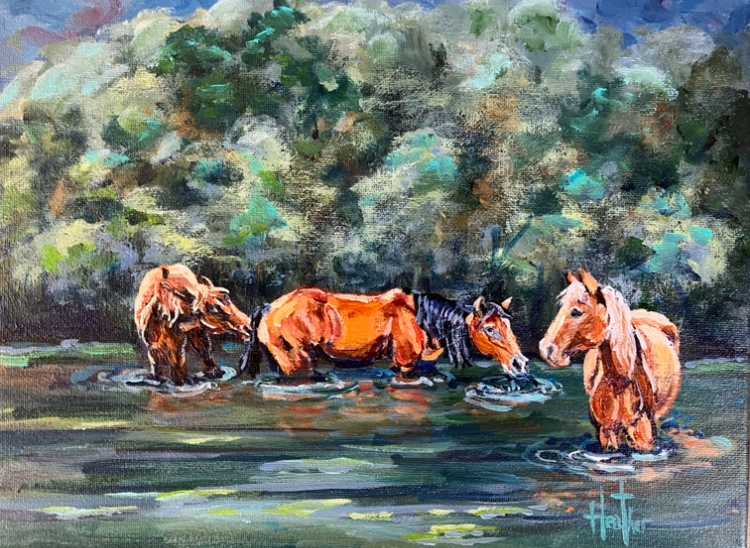 Trio In Tranquility by Heather Burris 