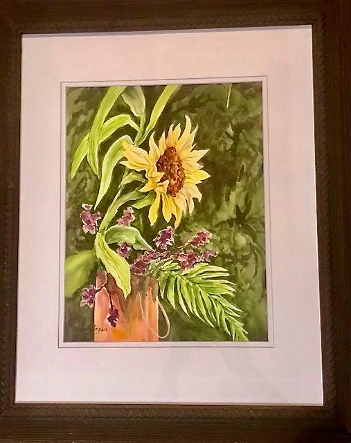 Sunflower in Copper by Genie Morgan 