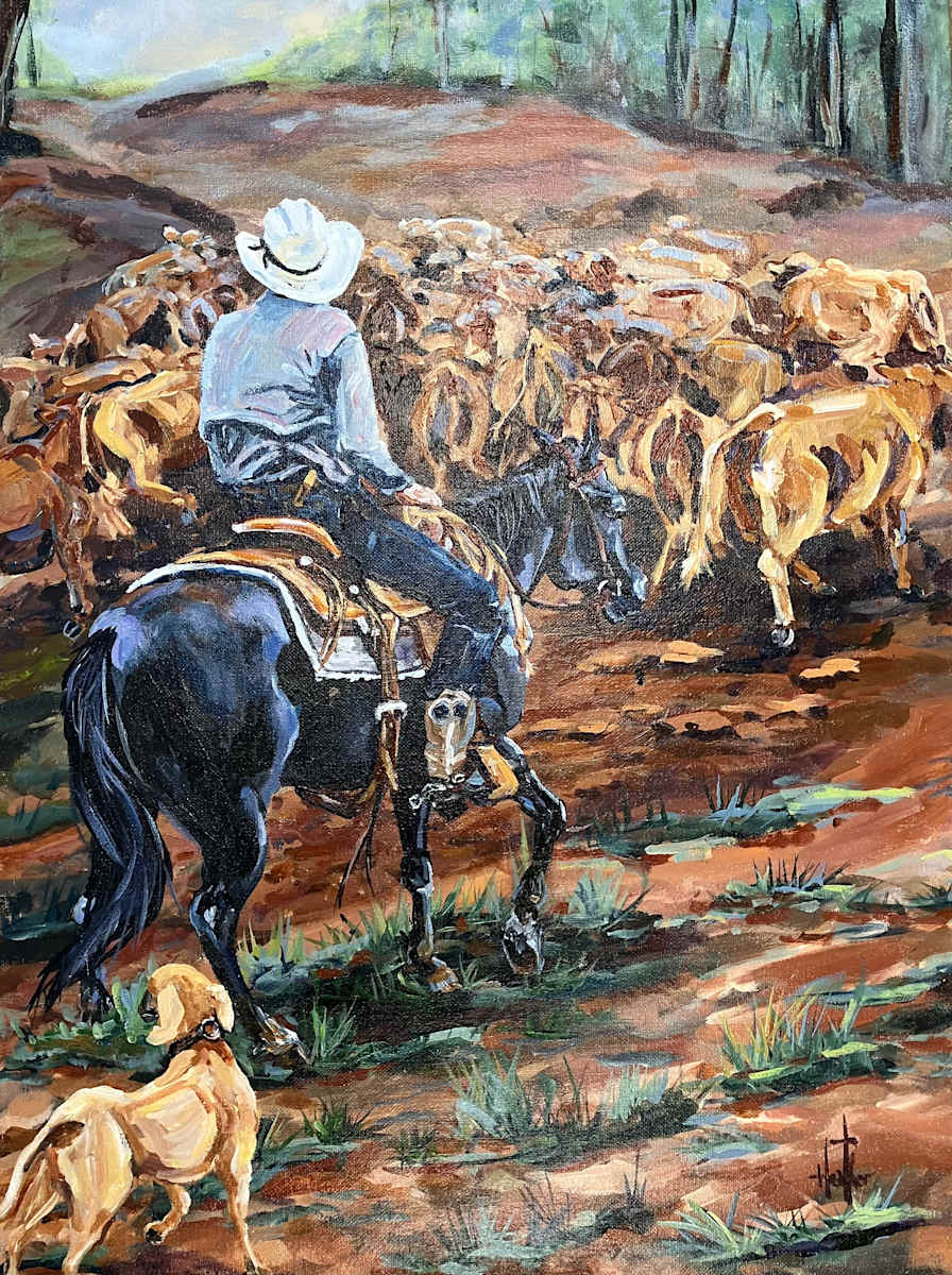 Cowboys Gentle Drive by Heather Burris 