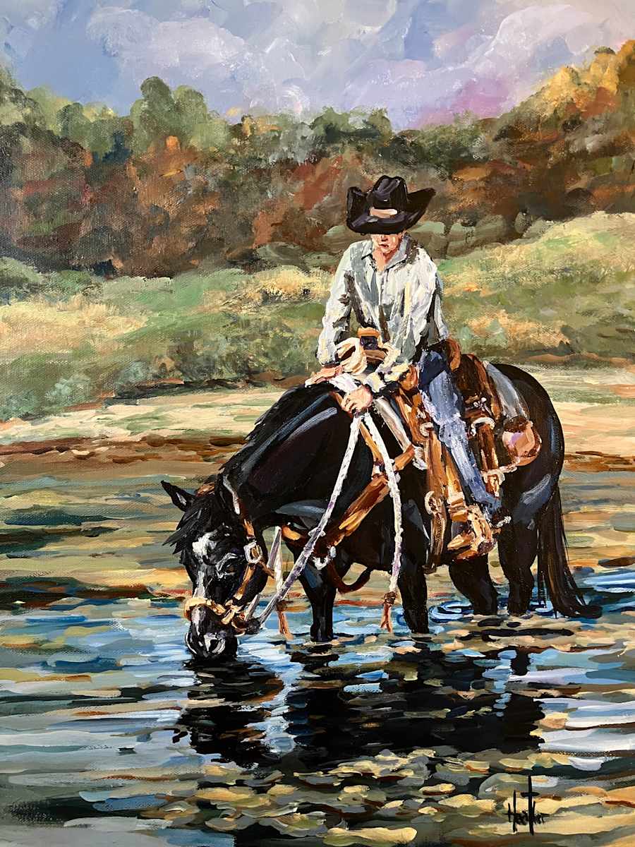 He Leads Me To Still Waters by Heather Burris 