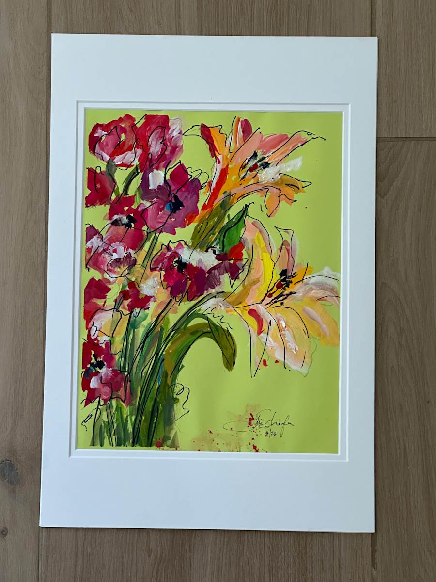 Popping Lillies by Theresa Schiefer 