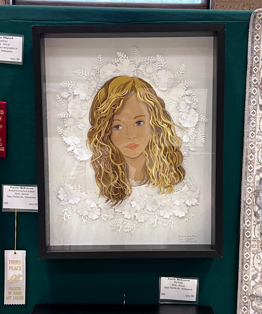 Blessed Are the Pure in Heart by Carrie McFerron  Image: Third Place Ribbon - Professional Division / Portrait, Figurative Category