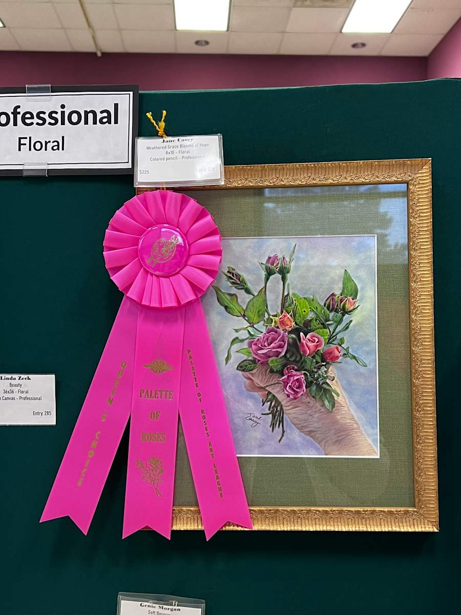 Weathered Grace Blooms of Hope by Jane Casey  Image: Queen's Choice Award - Professional Division / Floral Category