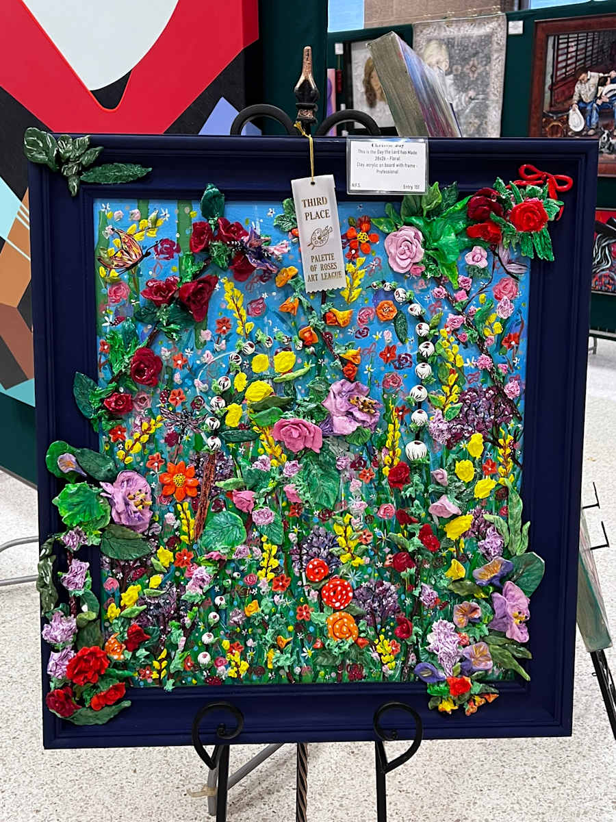 This is the Day the Lord has Made by Christie Joy  Image: 3rd Place Ribbon - Professional Division / Floral Category
Rose Festival Art Show 2025