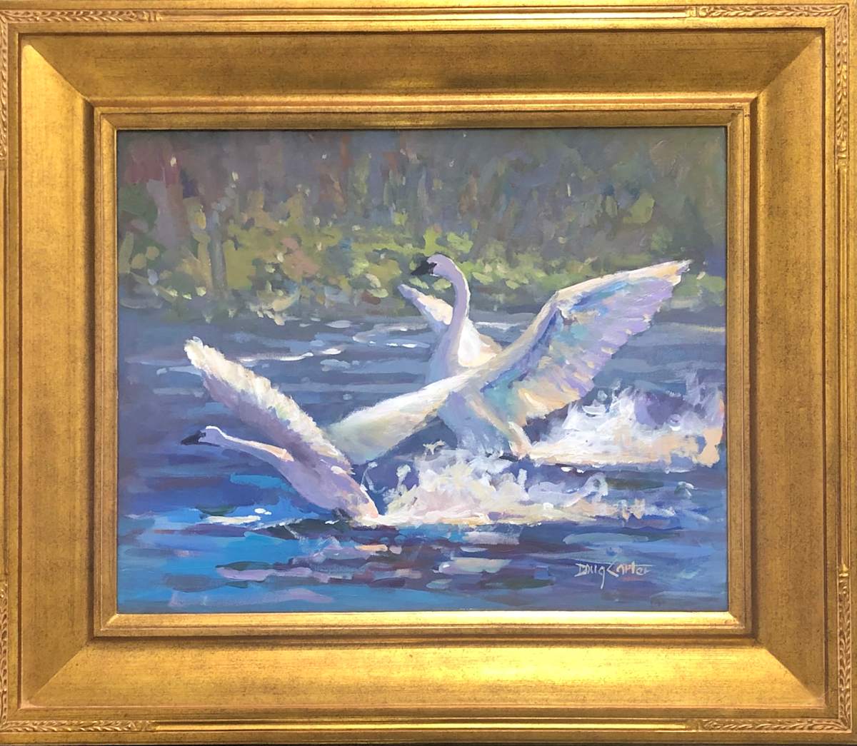 “Swan Flight” by Doug Carter 