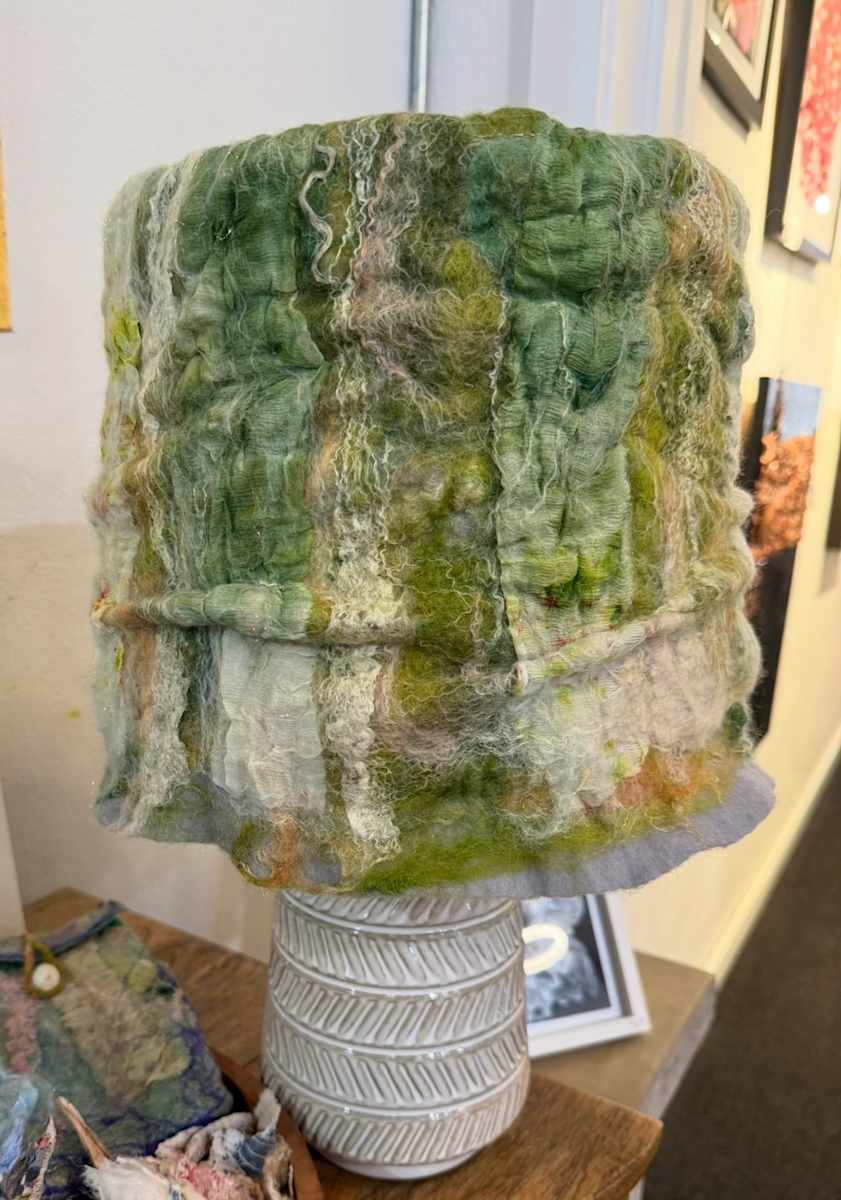 Felted lamp by Giselle Williams, Image 1.