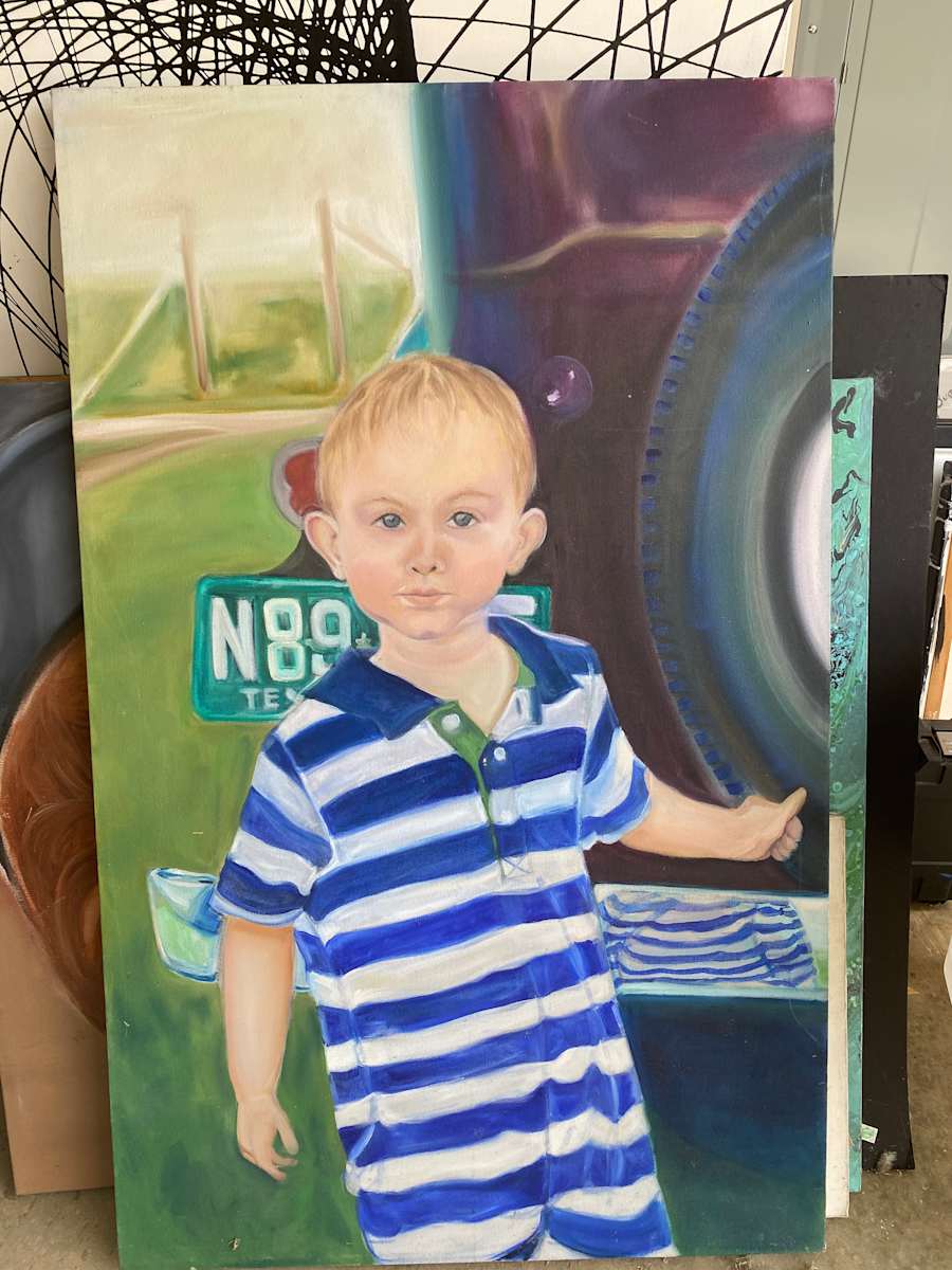 Grandfathers Car by Peggy Coston 