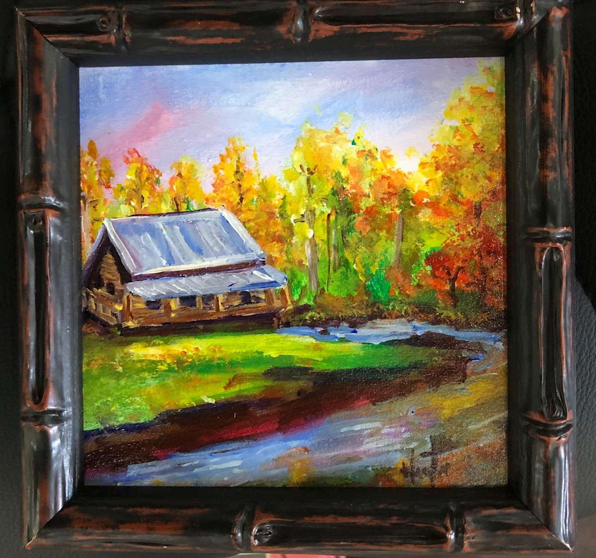 Fall Cabin by Heather Burris 