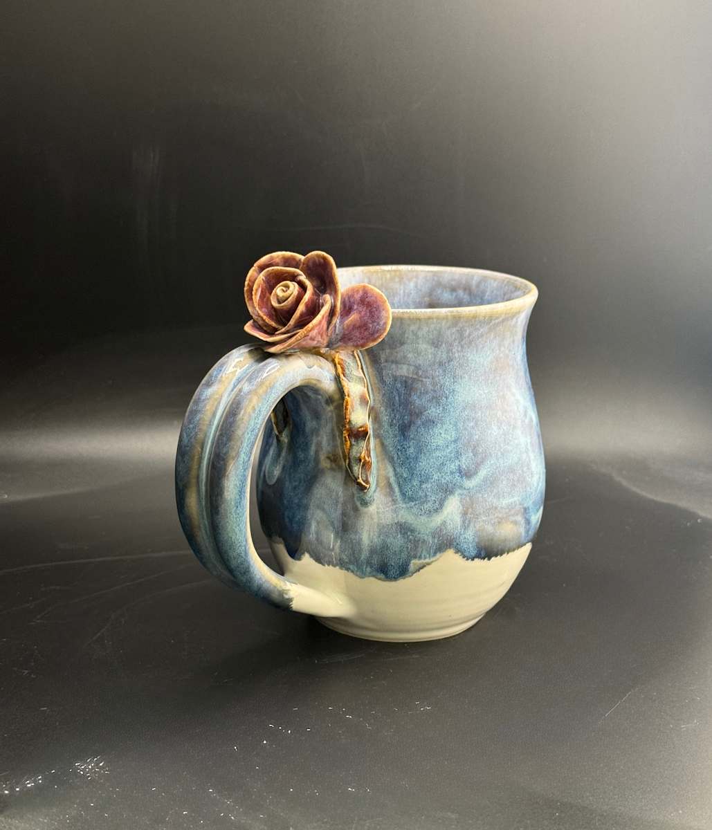 Violet Rose Mug by Nicole Nalbach, Image 1.