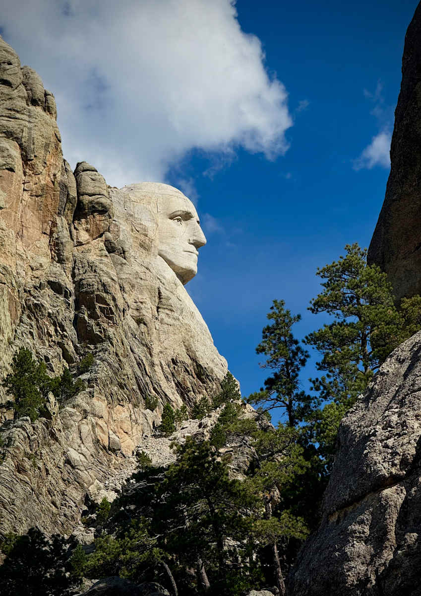 Greatness Personified by Cathy Mounce  Image: George Washington at Mt Rushmore , SD