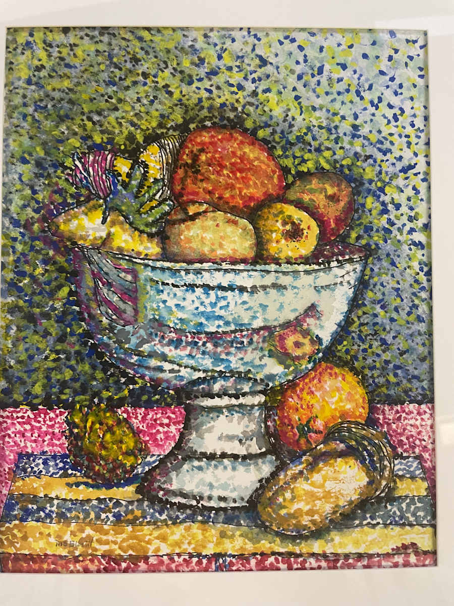 Pointillism Still Life by Marsha Blount 