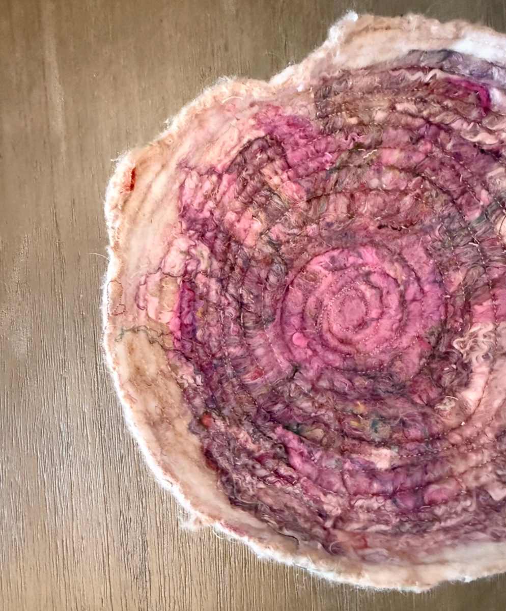 Felted bowl by Giselle Williams, Image 1.