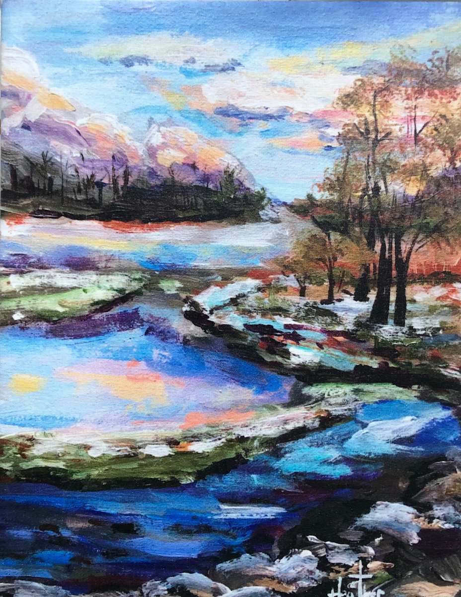 Wintry Stream mini by Heather Burris 