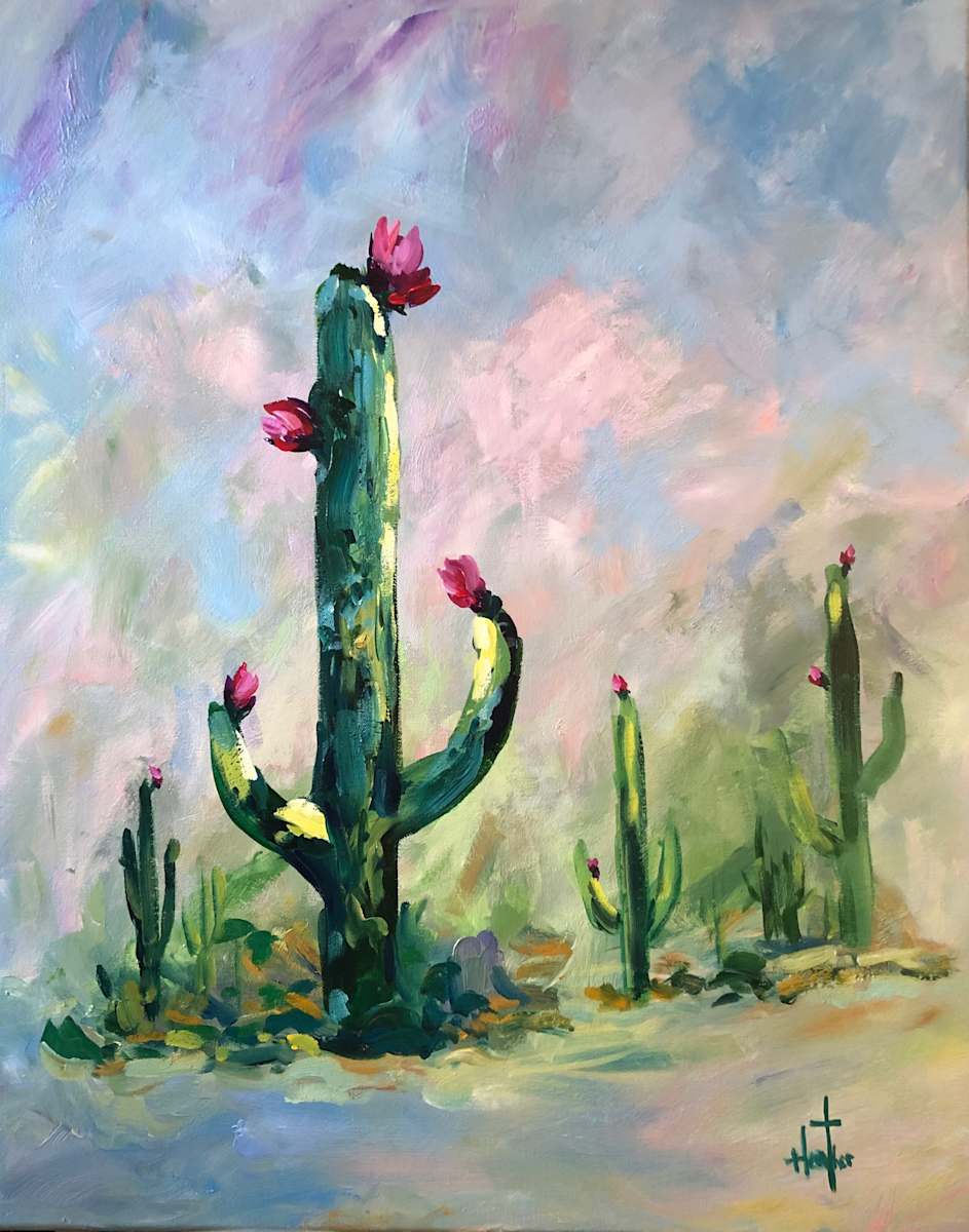 Desert Cactus Queen by Heather Burris 
