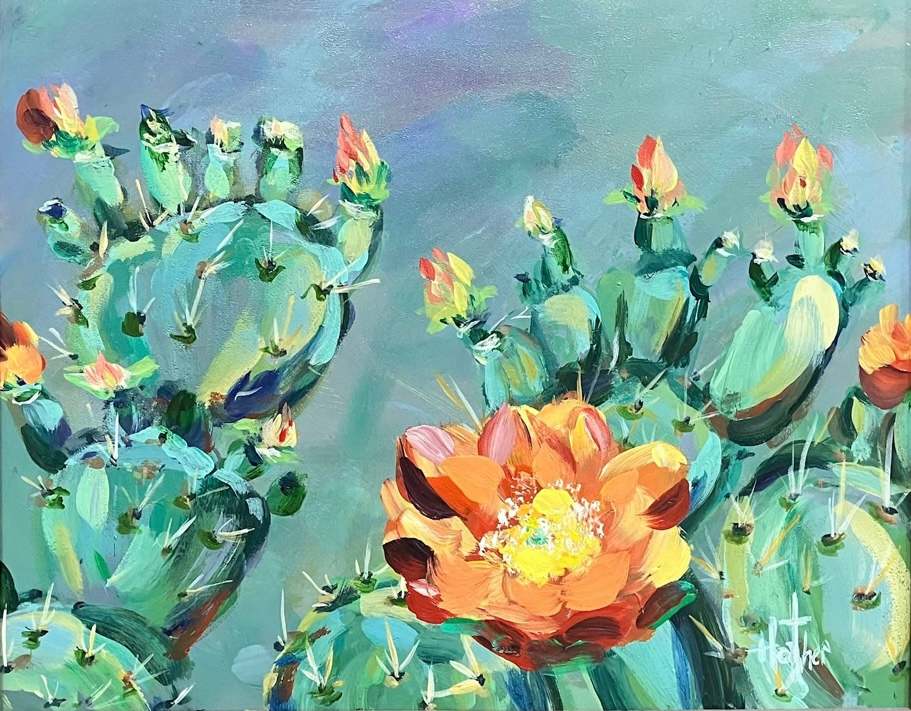 Cacti Bloom by Heather Burris 