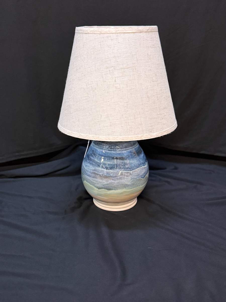 Shades of Blue Lamp by Nicole Nalbach 