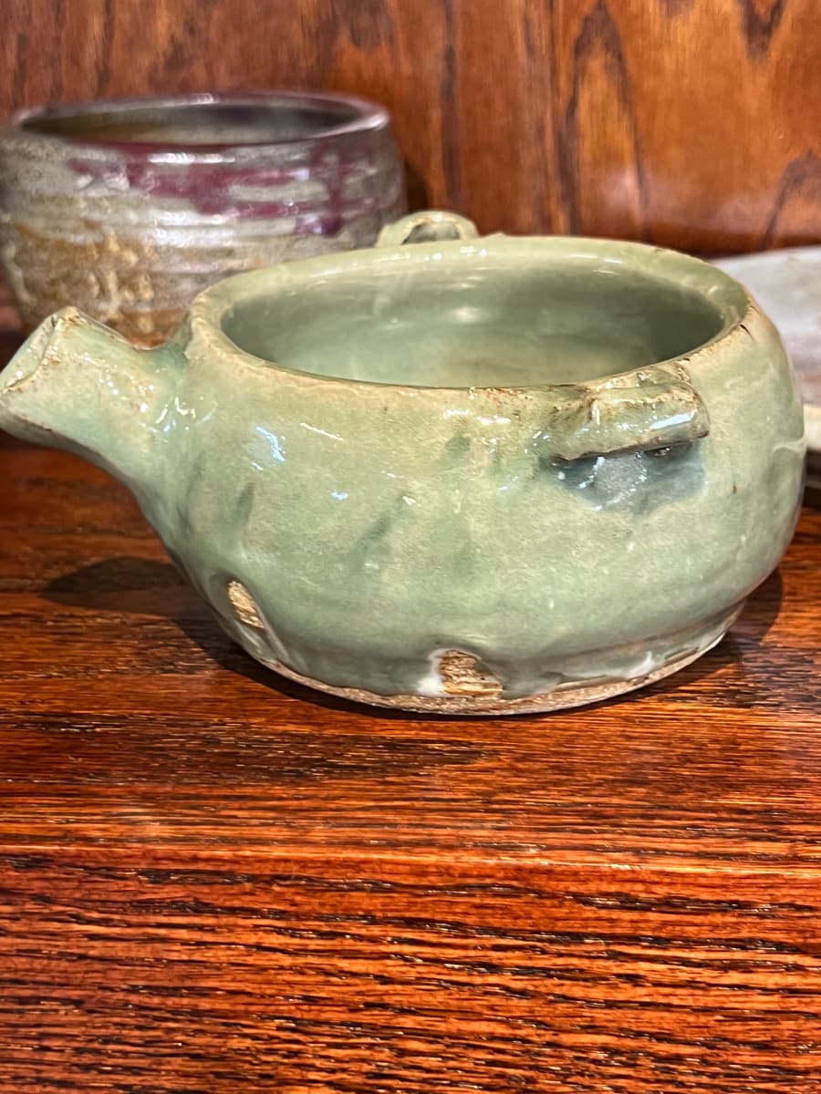 Moss Green Teapot by Serenity Mitchell 