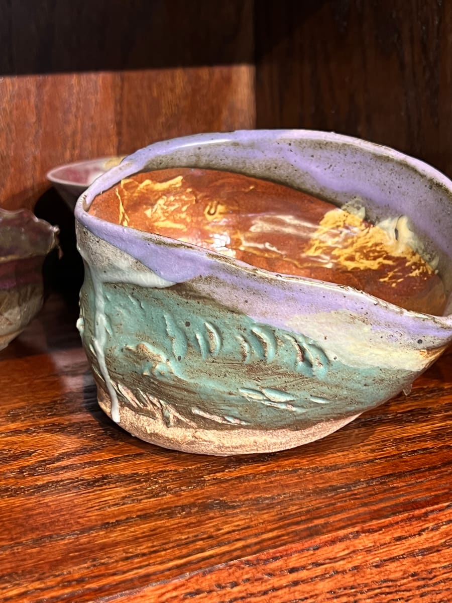 Purpled Edge Bowl by Serenity Mitchell 