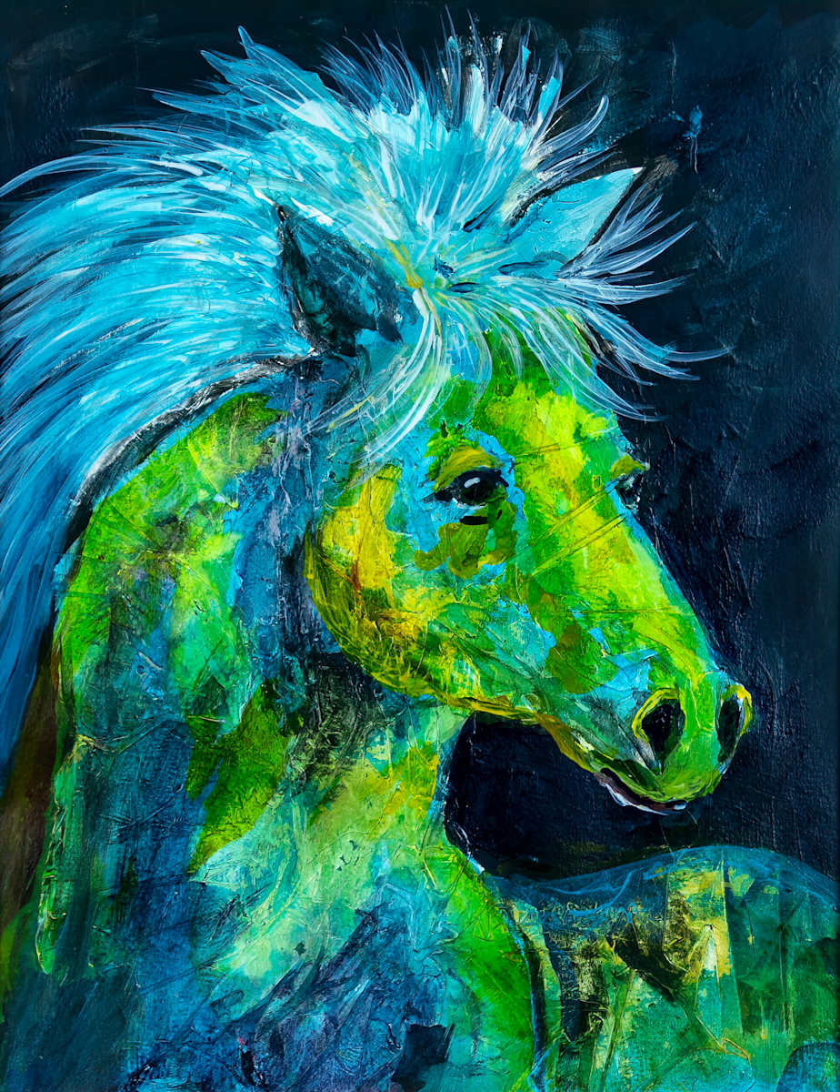 Mystic Green Filly by Genie Morgan, Image 1.