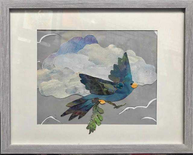 Blue Bird flight by Genie Morgan 