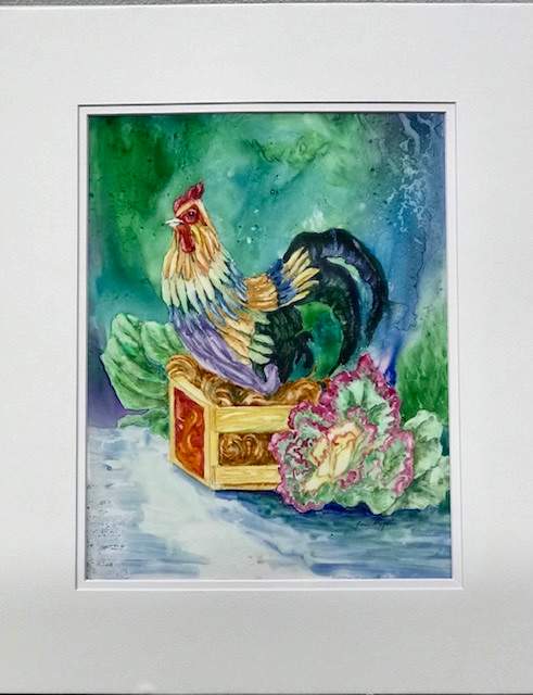 Rooster Still Life by Genie Morgan 