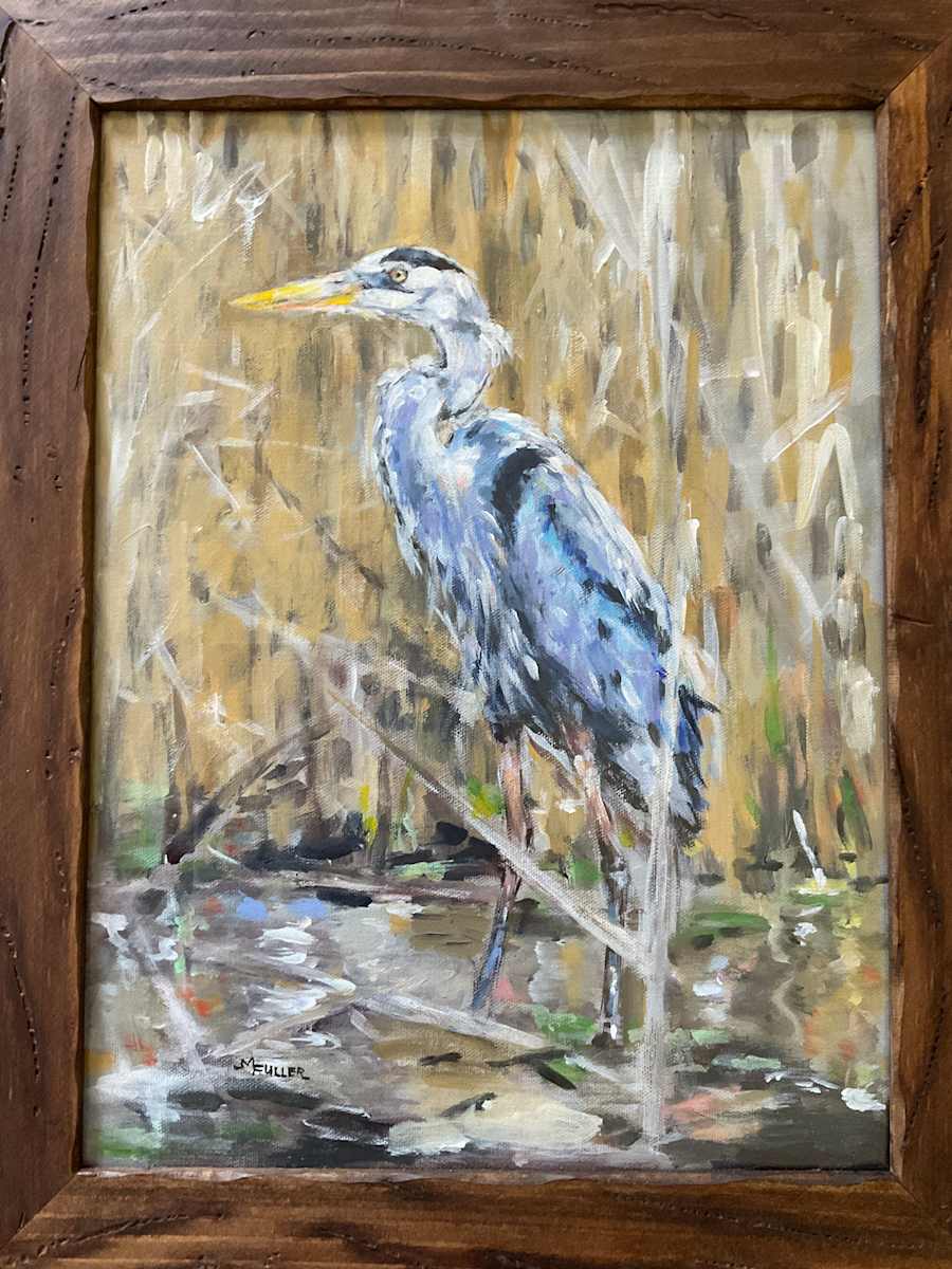Blue Heron by Maureen Fuller 