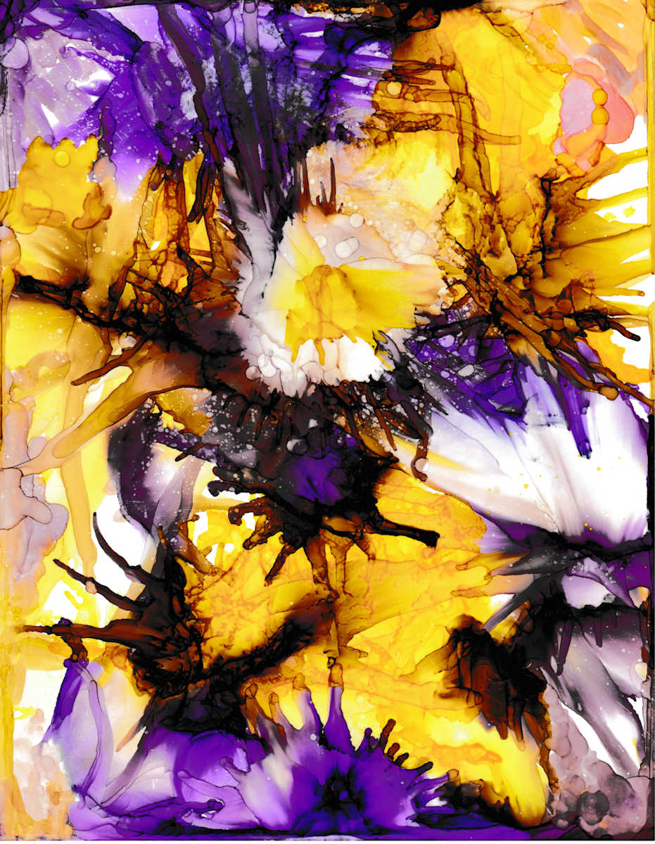 Abstract_Sunflowers_hpchjf_16 by Charrise Mccrorey 