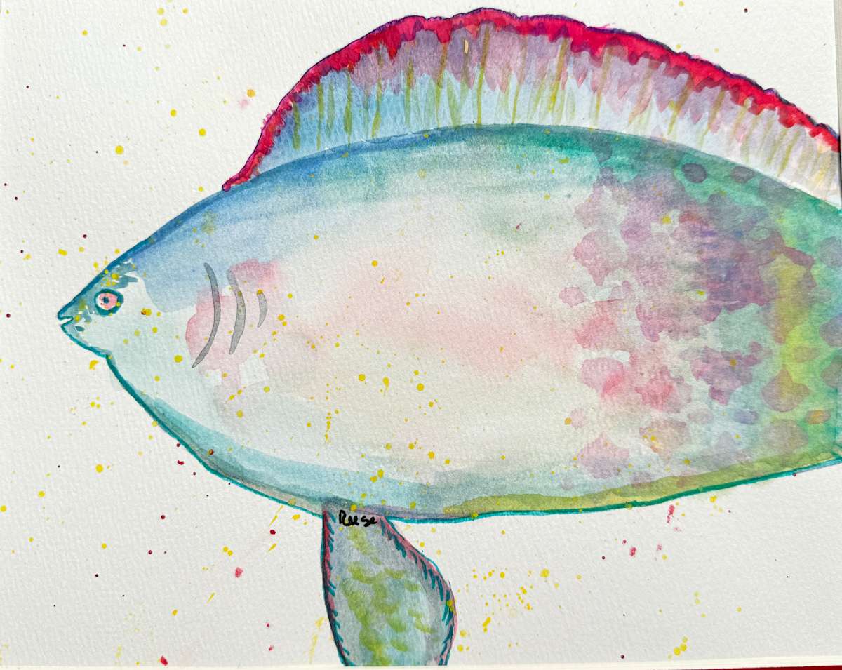 Fish-y by Charrise Mccrorey  Image: Something fishy is going on here, a product of my imagination!