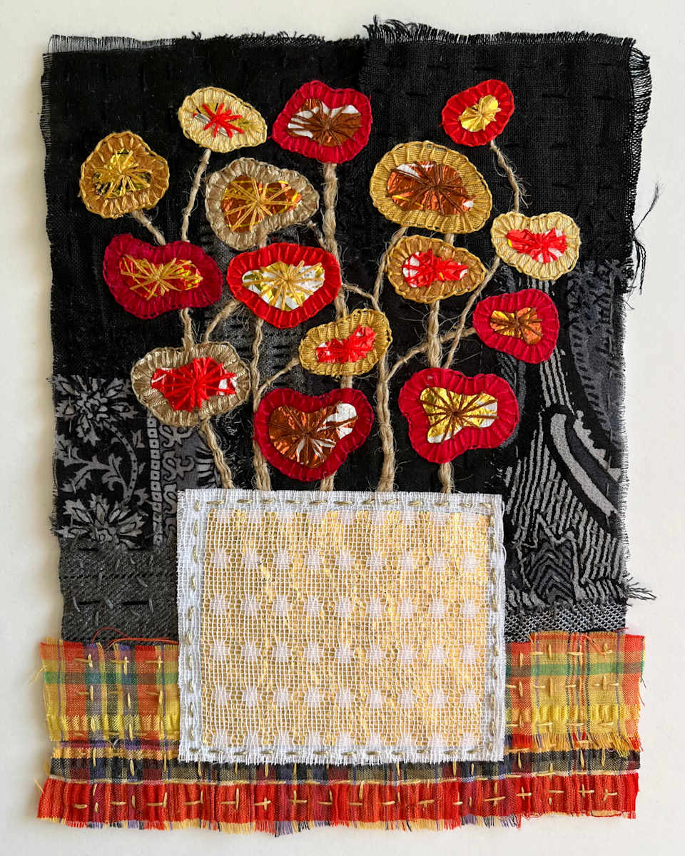 Replanted - Red and Gold by Jane Koopman 