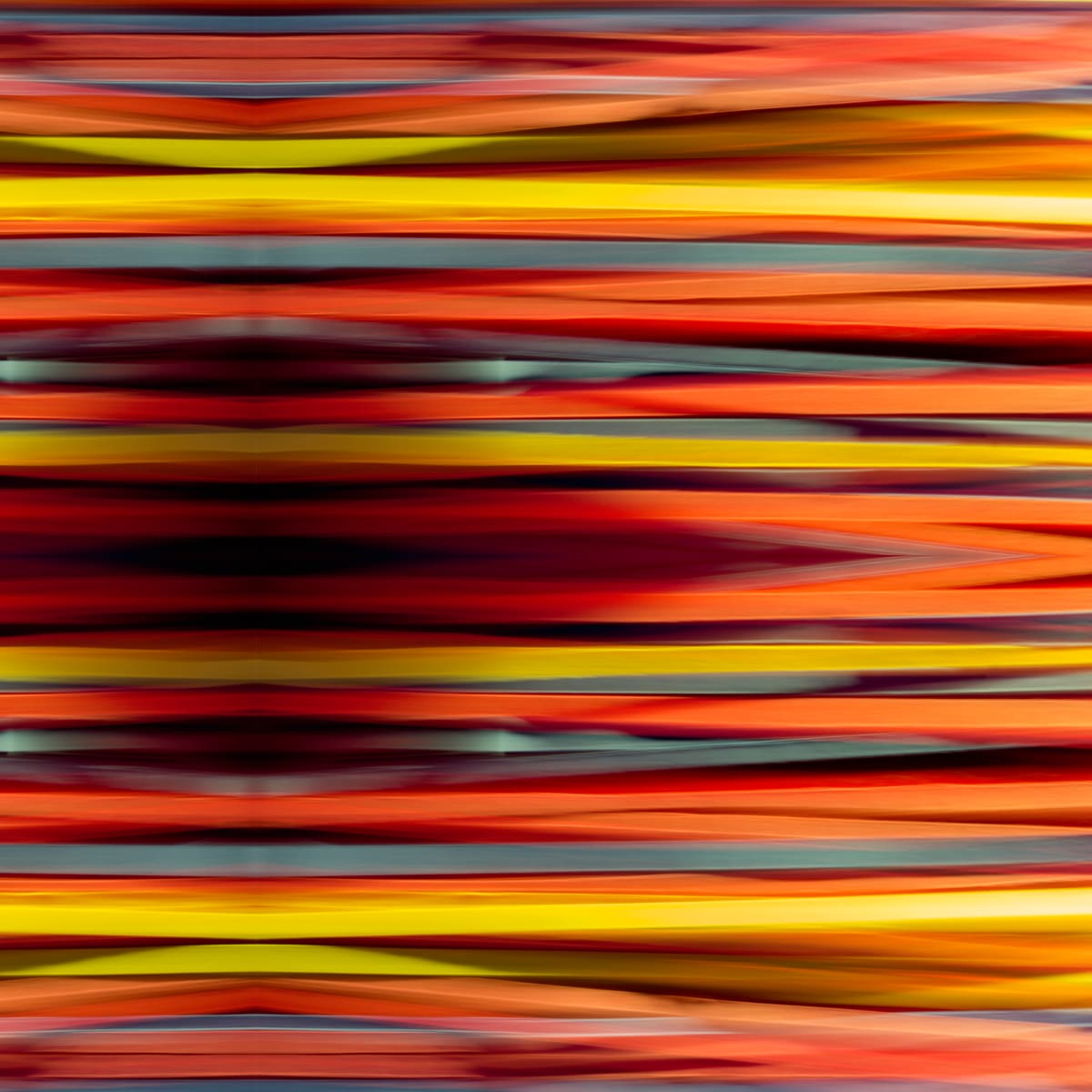 Exit Flash by Annie Beeson  Image: Long-exposure photography creates a moving image. This photo is not still. The image shifts and undulates, moving in the changing light. 