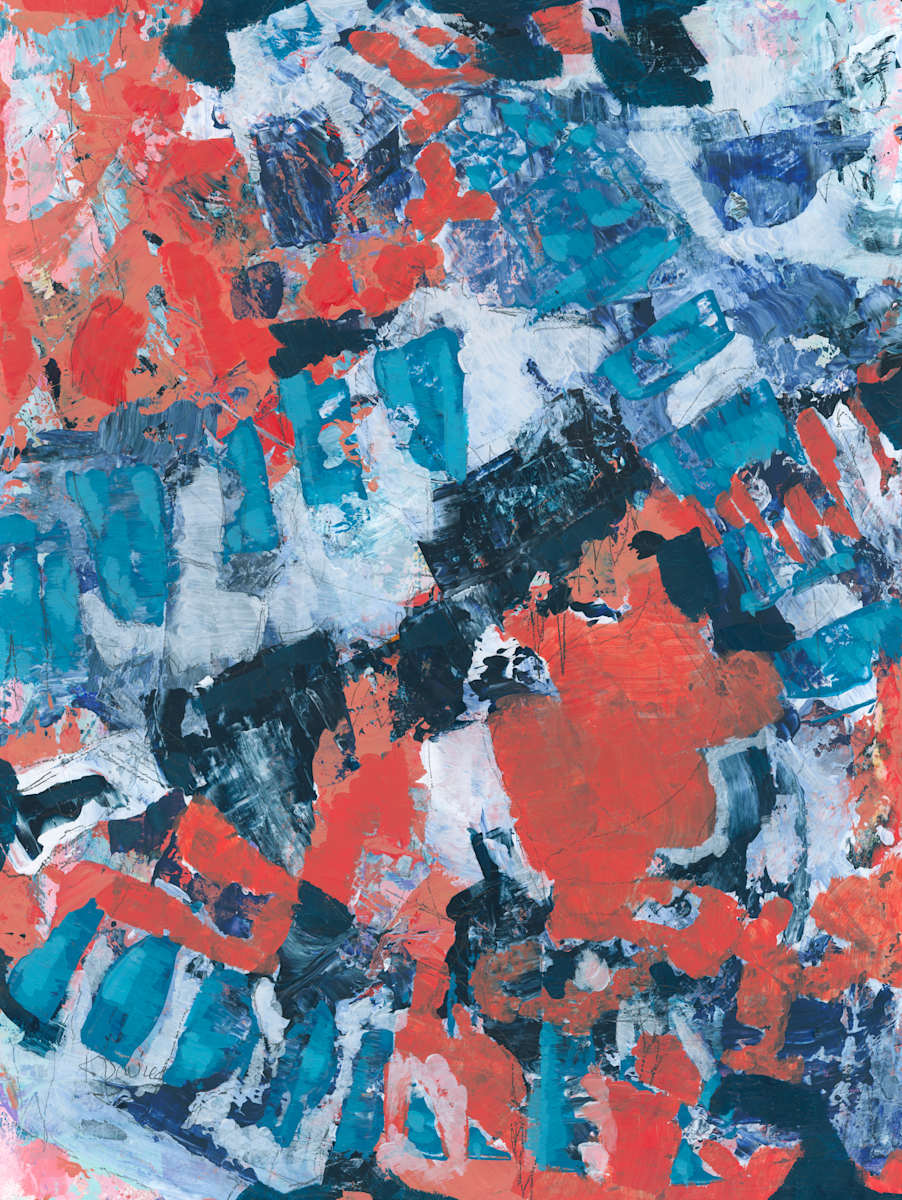 Orange & Blue Blitz by Kathryn Davies 