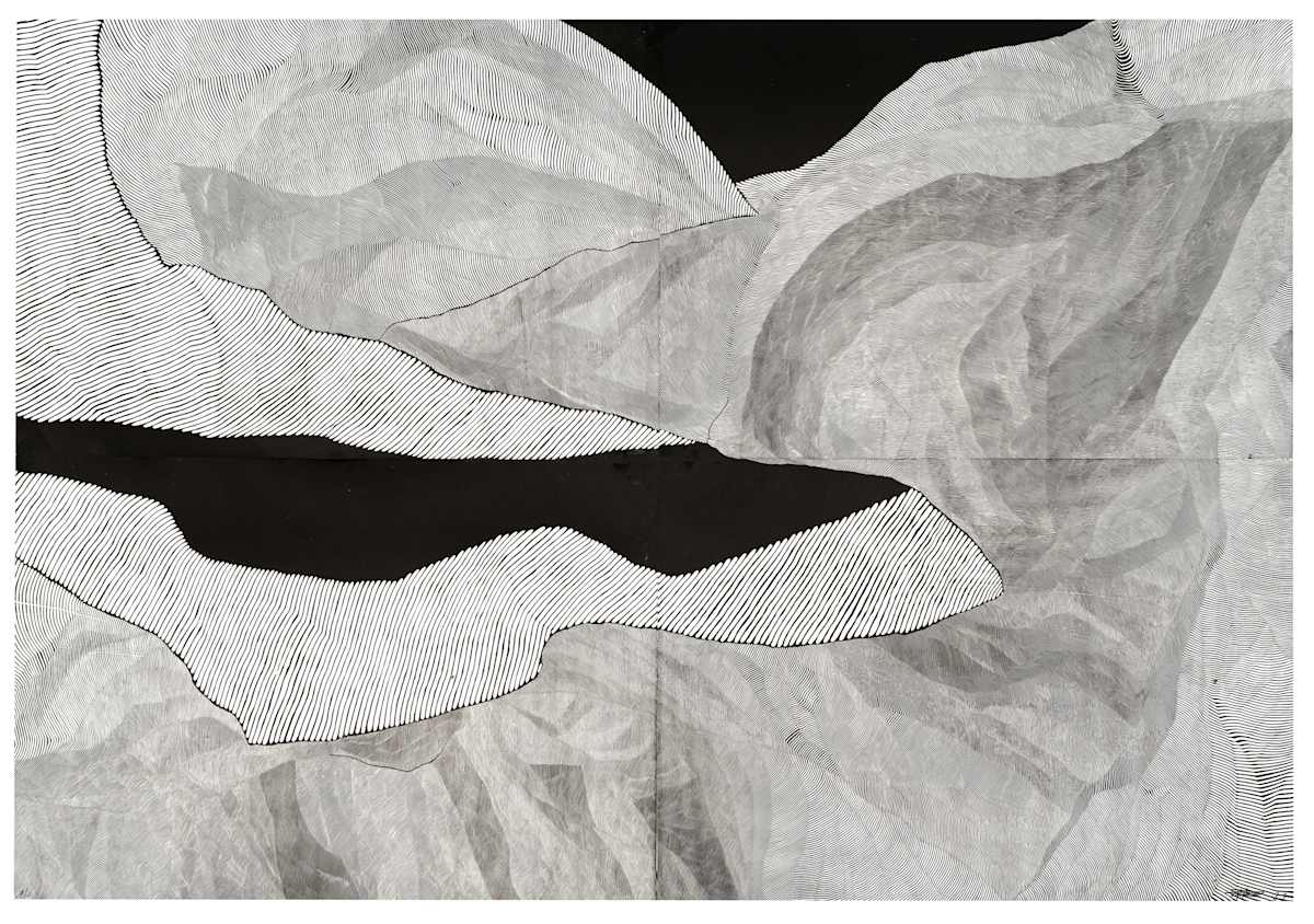 Sentieri IV (quadriptyque) by Johny Ngbwa 