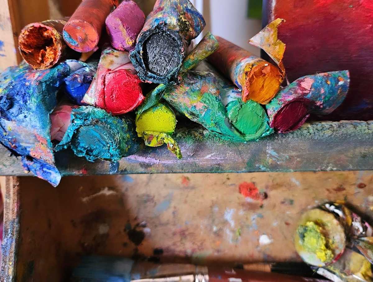 Pigment Stick Bath Tub Close Up by Randine Westlund 